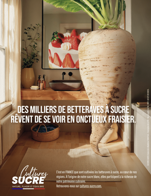 Affiche campagne de communication Cultures Sucre